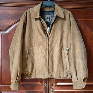 Jos. A  Banks Cinnamon color Bomber Jacket. Size Small.